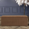 Safar Full Striped Upholstered Ottoman Box