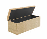 Safar Large Velvet Ottoman Storage Box with Plain Lid