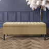Paris Striped Ottoman Bench with storage