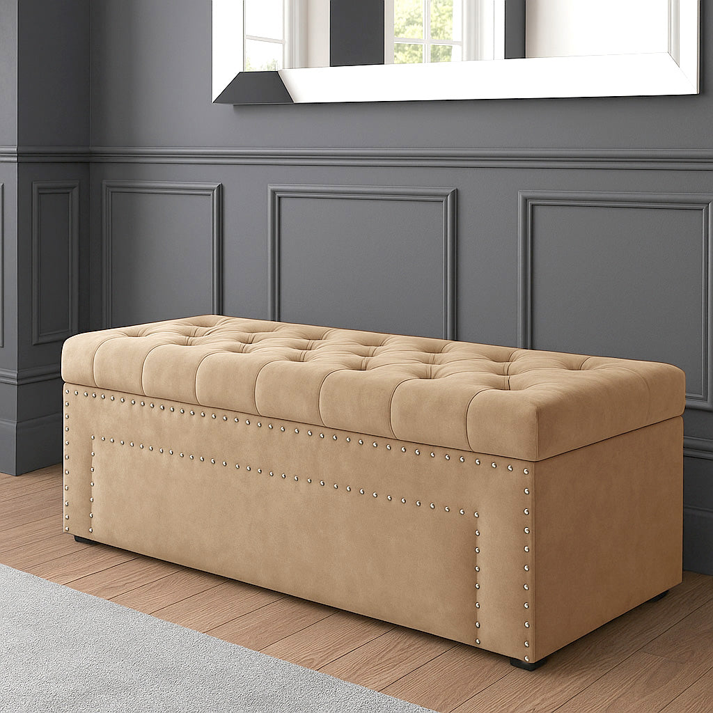 Duke Chesterfield Upholstered Blanket Box