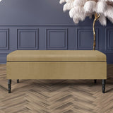 Paris Velvet Ottoman Storage Bench with Plain Lid