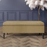 Paris Velvet Ottoman Storage Bench with Plain Lid