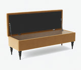 Safar Chesterfield Shoe Storage Bench with Legs