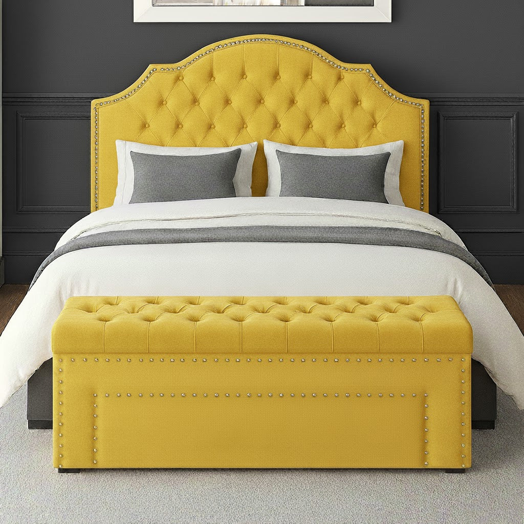 Duke Chesterfield Upholstered Blanket Box