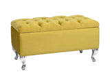 Londona Velvet Storage Bench with Legs