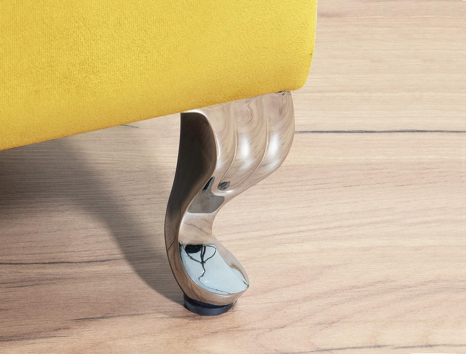 Londona Velvet Storage Bench with Legs