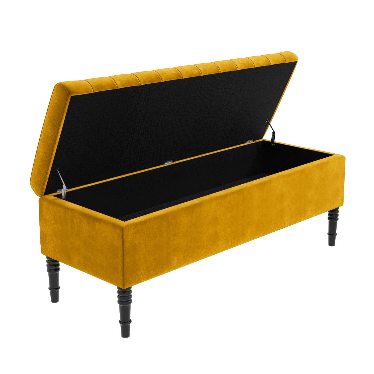 Paris Striped Ottoman Bench with storage