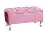 Londona Velvet Storage Bench with Legs