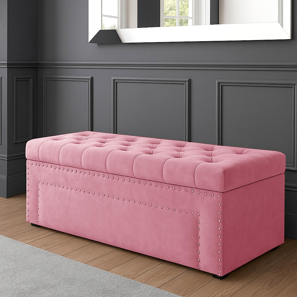 Duke Chesterfield Upholstered Blanket Box