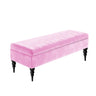 Sierra Plain Upholstered Velvet Storage Bench