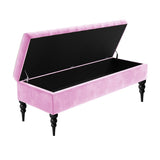 Sierra Plain Upholstered Velvet Storage Bench