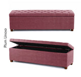 Linoso Chesterfield Ottoman Storage Box with Legs