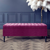 Paris Deep Storage Ottoman Bench in Naples