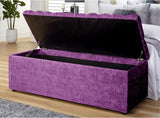 Haven Chesterfield Ottoman in Naples Velvet