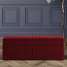 Safar Full Striped Upholstered Ottoman Box