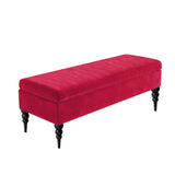 Sierra Plain Upholstered Velvet Storage Bench