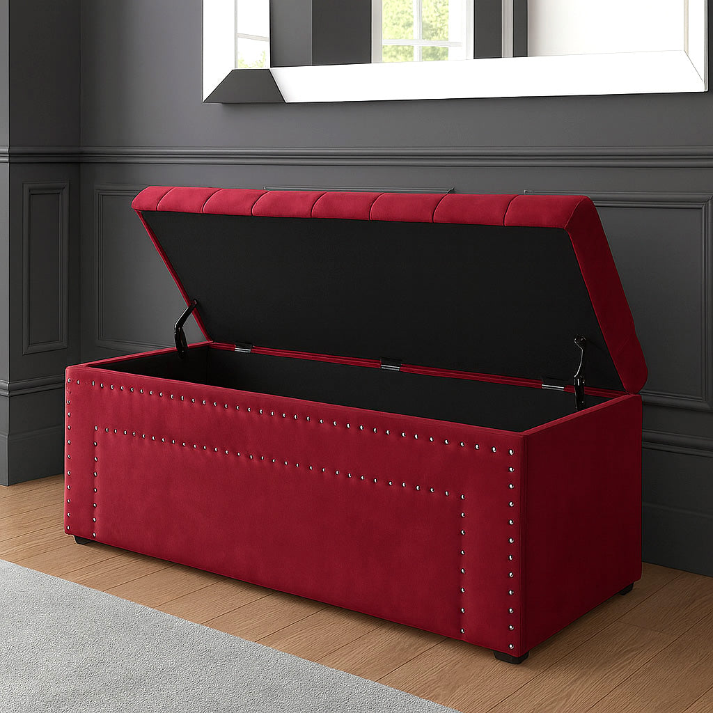 Duke Chesterfield Upholstered Blanket Box