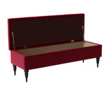 Safar Chesterfield Shoe Storage Bench with Legs