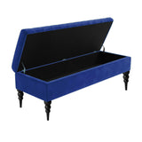 Sierra Plain Upholstered Velvet Storage Bench