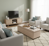 Linoso Chesterfield Ottoman Storage Box with Legs