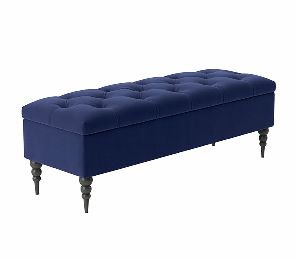 Safar Chesterfield Shoe Storage Bench with Legs