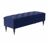 Safar Chesterfield Shoe Storage Bench with Legs