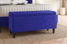 Safari Lined Upholstered Ottoman Bench with Storage