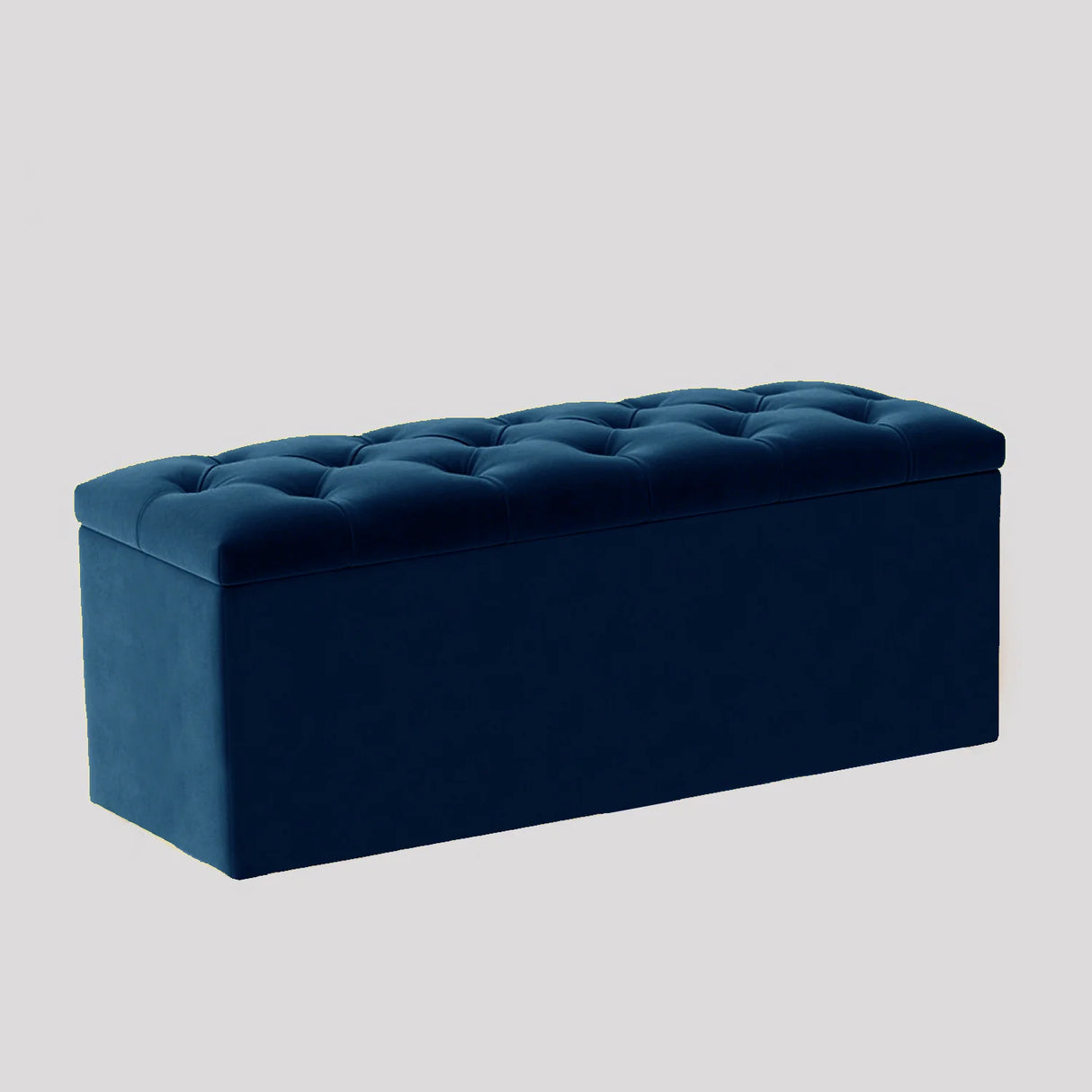 Luna Chesterfield Velvet Storage Ottoman