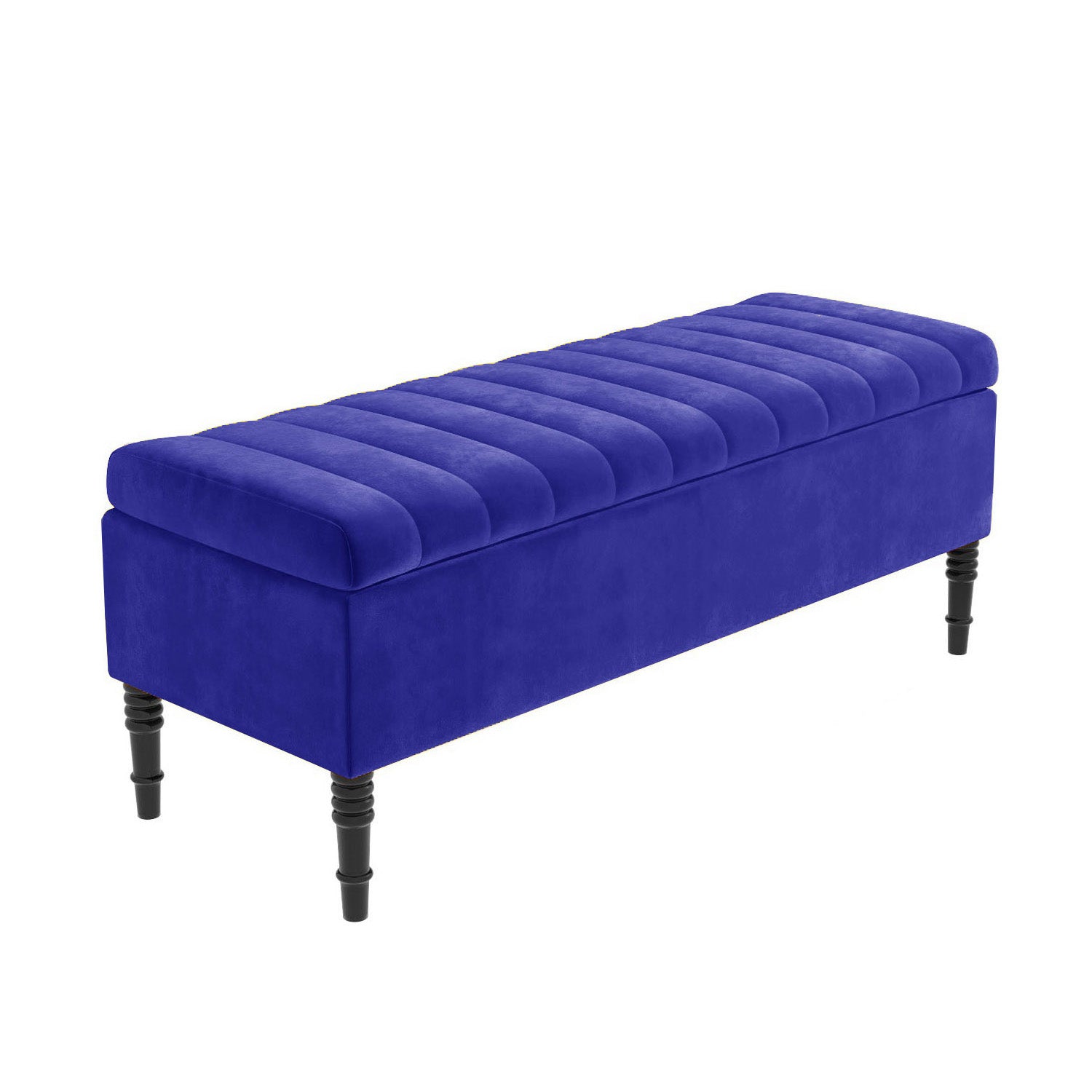 Paris Striped Ottoman Bench with storage