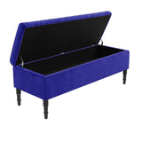 Paris Striped Ottoman Bench with storage