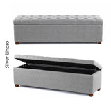 Linoso Chesterfield Ottoman Storage Box with Legs