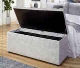 Arthur Naples Velvet Ottoman Storage Box