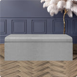 Safar Large Naples Ottoman Storage Box with Plain Lid