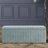 Safar Full Striped Upholstered Ottoman Box