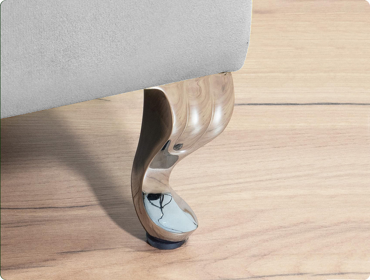 Londona Velvet Storage Bench with Legs