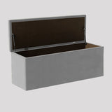 Luna Chesterfield Velvet Storage Ottoman