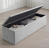 Windsor Naples Striped Ottoman Storage Box