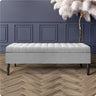 Safar Striped Naples Storage Bench with Legs