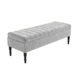 Safar Striped Naples Storage Bench with Legs