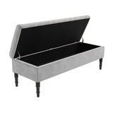 Safar Striped Naples Storage Bench with Legs