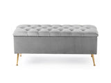 Amara Chesterfield Ottoman Storage Bench with Legs