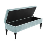 Sierra Plain Upholstered Velvet Storage Bench