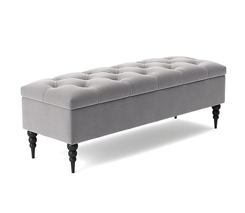 Safar Chesterfield Shoe Storage Bench with Legs