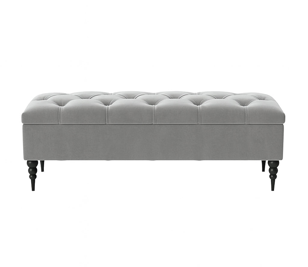 Safar Chesterfield Shoe Storage Bench with Legs