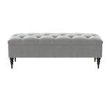 Safar Chesterfield Shoe Storage Bench with Legs