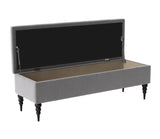 Safar Chesterfield Shoe Storage Bench with Legs