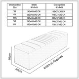 Windsor Naples Striped Ottoman Storage Box