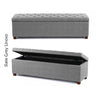 Linoso Chesterfield Ottoman Storage Box with Legs