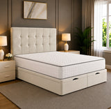 Solis Square Tufted Divan Storage Ottoman Bed Frame