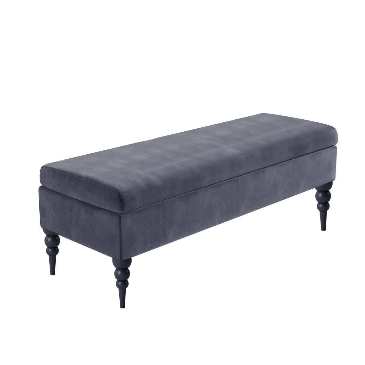 Sierra Plain Upholstered Velvet Storage Bench